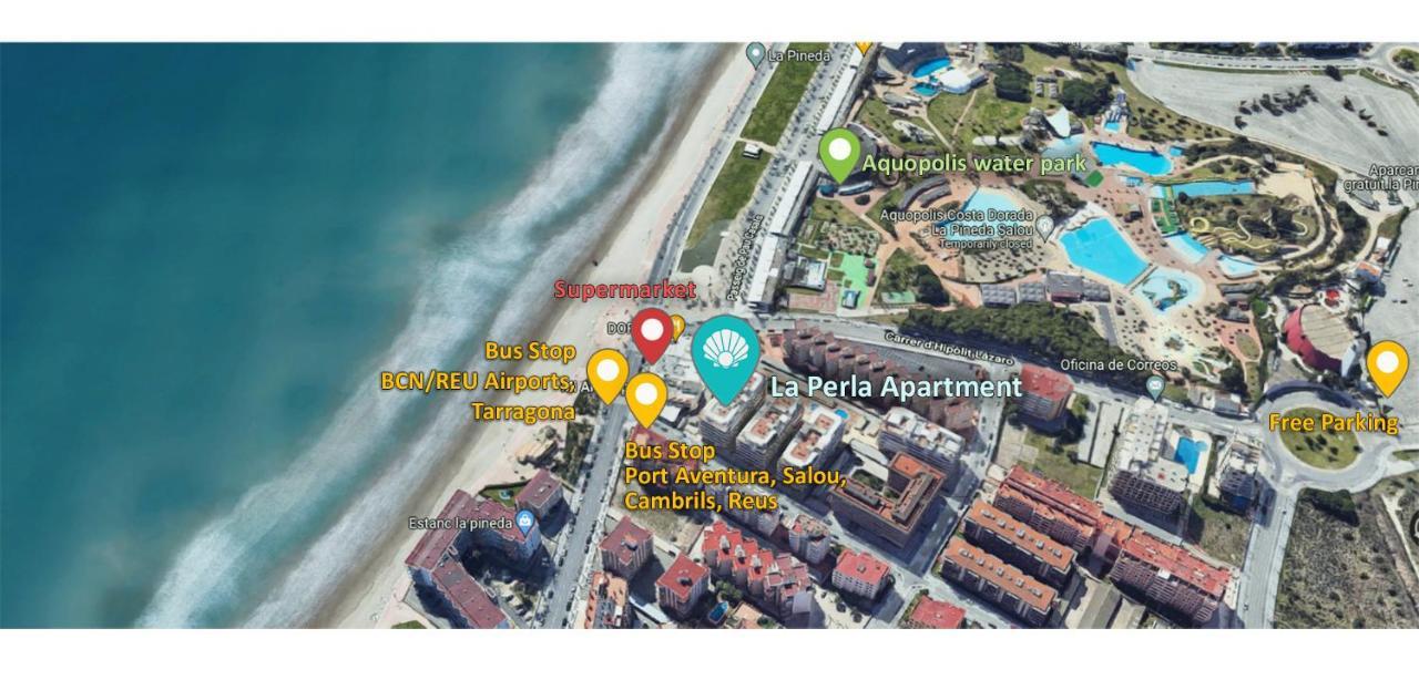 La Perla Apartment, Paradis Park, La Pineda - Atico 1ª Linea - Solarium - Wifi - Piscina Екстериор снимка